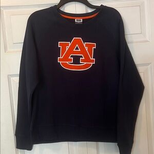 Stadium Athletics Navy Sweatshirt with Orange AU Logo